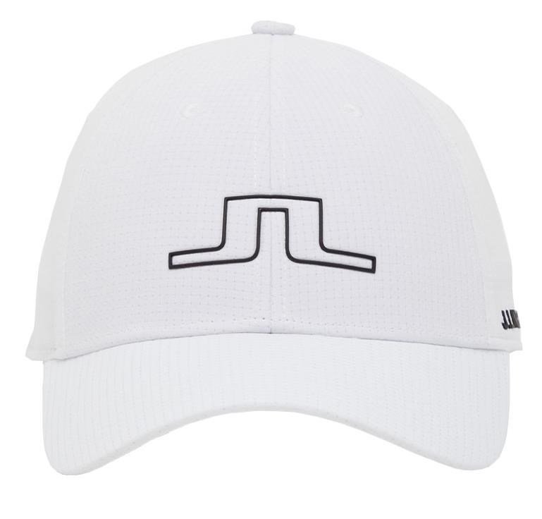 J.Lindeberg Angus męska czapka z daszkiem, biała