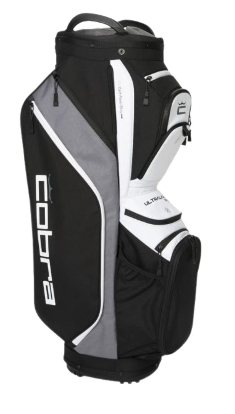 Cobra Ultralight Pro cart bag, czarno/biały