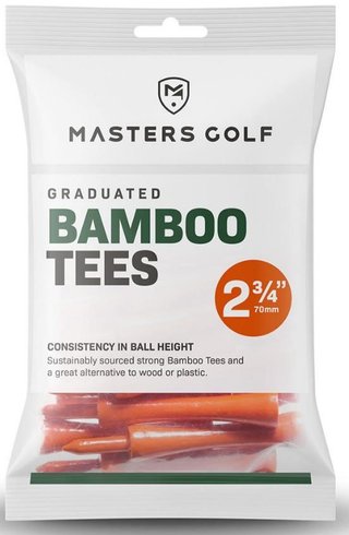 Masters Graduated Bamboo tee 70 mm, pomarańczowy, 20 szt.