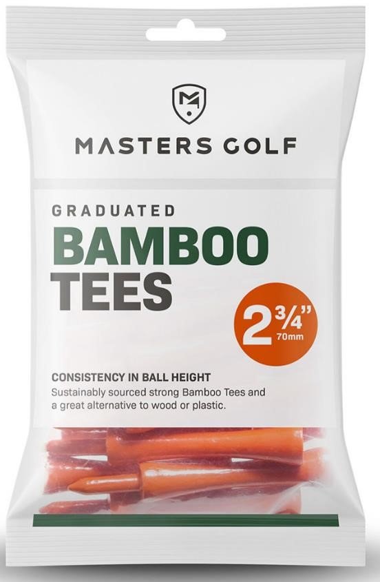 Masters Graduated Bamboo tee 70 mm, pomarańczowy, 20 szt.