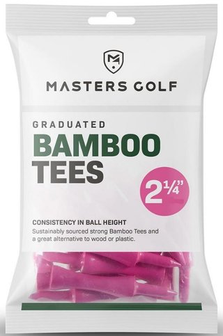 Masters Graduated Bamboo tee 57 mm, różowe, 20 szt.