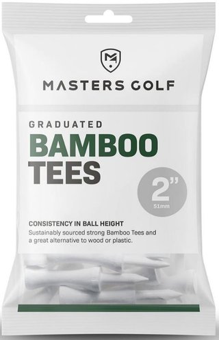 Masters Graduated Bamboo tee 51 mm, białe, 20 szt.