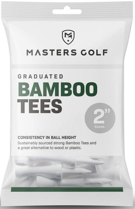 Masters Graduated Bamboo tee 51 mm, białe, 20 szt.