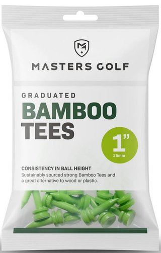 Masters Graduated Bamboo tee 25 mm, zielone, 25 szt.