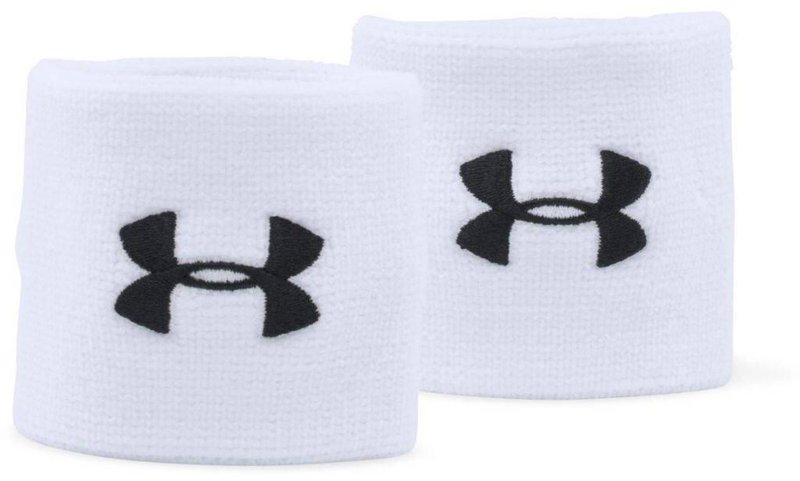 Under Armour Performance Wristbands, białe