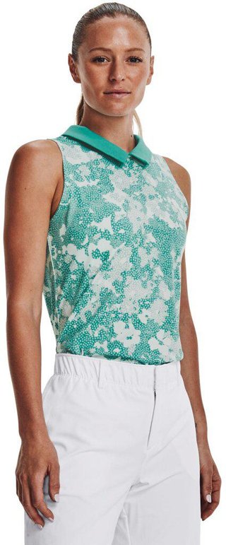 Under Armour Zinger Rise Slvls Polo damskie polo, zielone