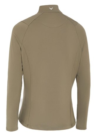 Callaway Thermal Longsleeve Fleece Back Jersey damskie polo, industrial green