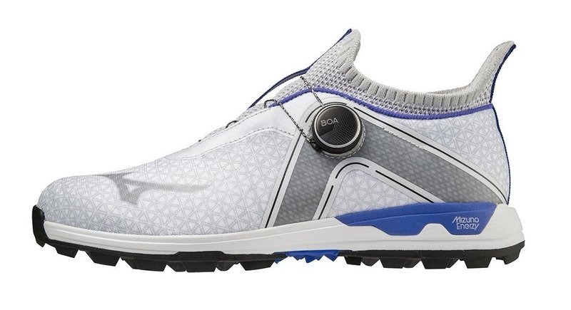 Mizuno Wave Hazard Boa męskie buty golfowe, biało/niebieskie
