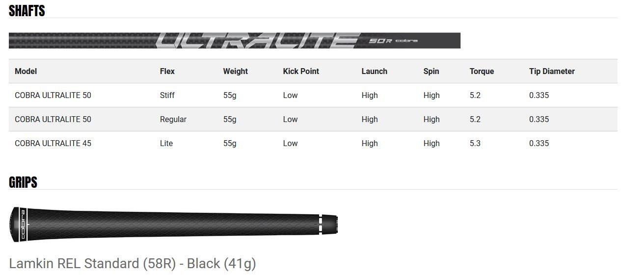Cobra AIR-X męski fairway wood