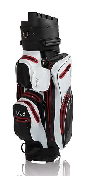 JuCad Manager Dry Cart bag, czarno/biało/czerwony