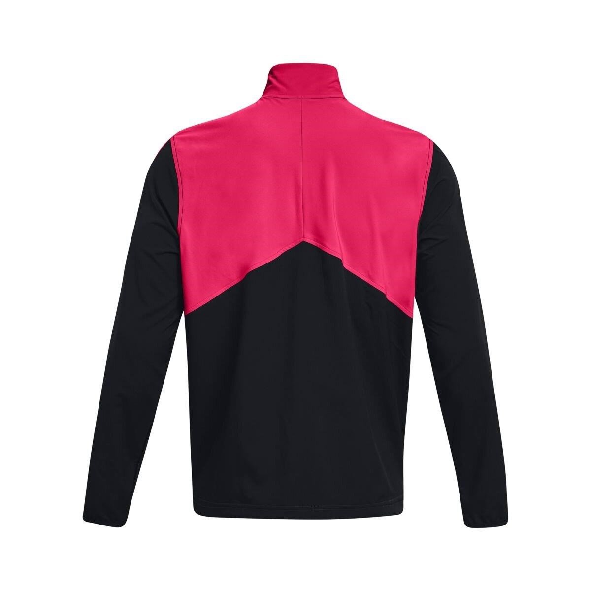 Under Armour Storm Windstrike 1/2 Zip męska kurtka, czarno/szaro/różowa
