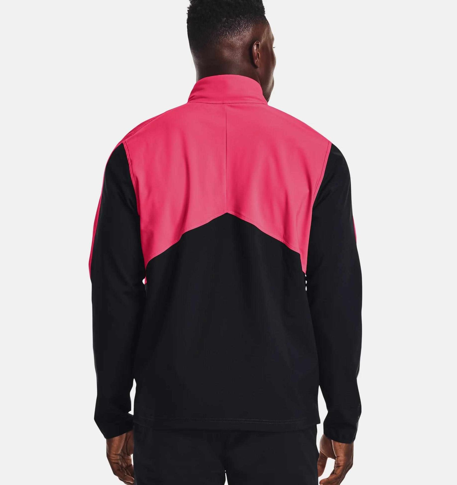 Under Armour Storm Windstrike 1/2 Zip męska kurtka, czarno/szaro/różowa