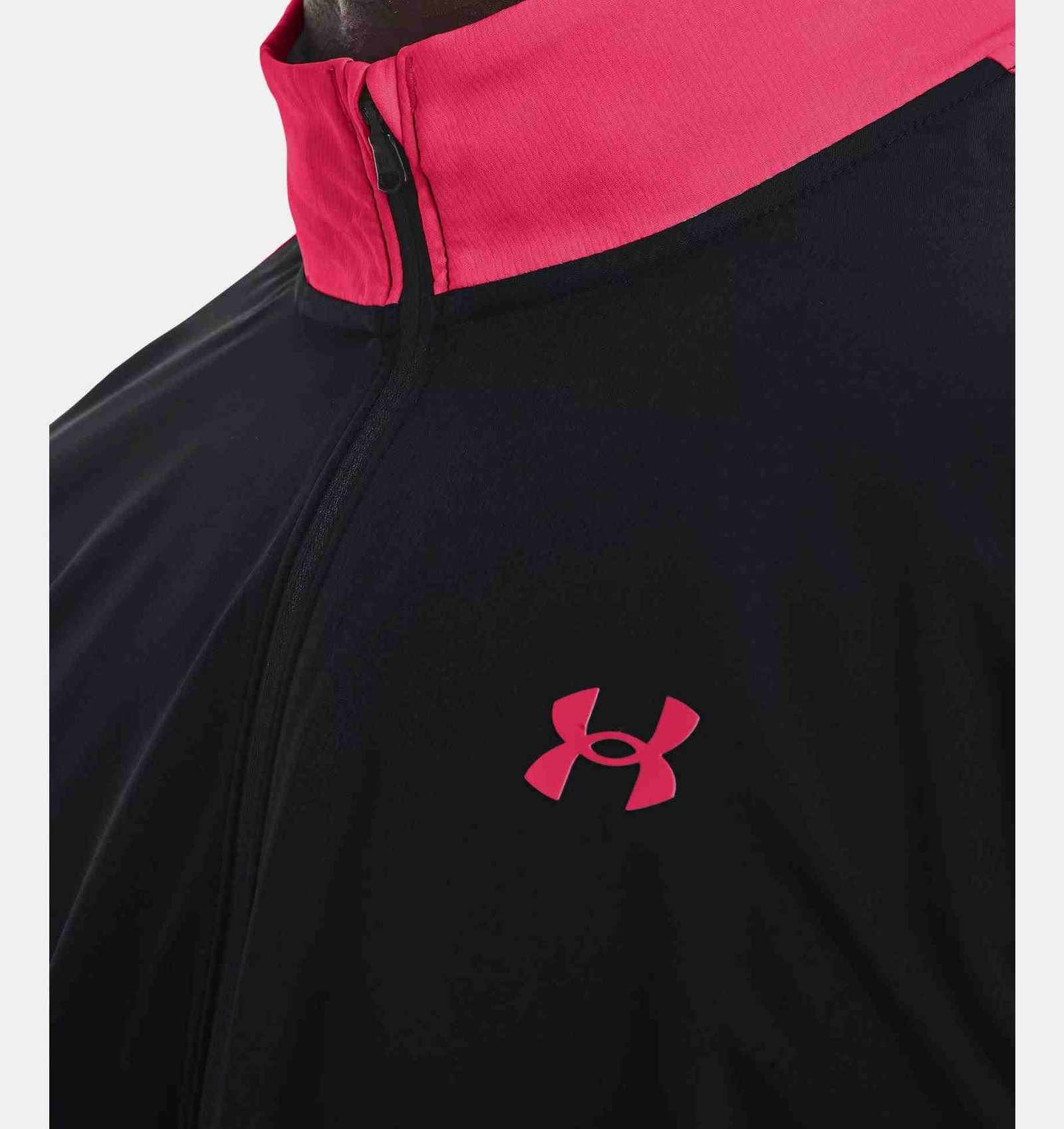 Under Armour Storm Windstrike 1/2 Zip męska kurtka, czarno/szaro/różowa