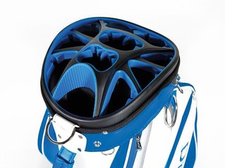 JuCad Pro cart bag, biało/niebieski