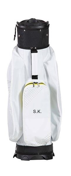JuCad Silence Dry cart bag, biało/żółty