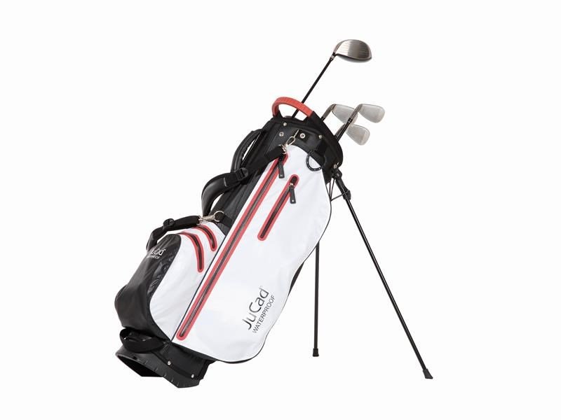 JuCad 2in1 Waterproof stand bag, czarno/biało/czerwony