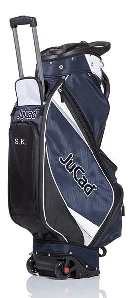 JuCad Bag To Roll cart bag z kółkami, granatowo/biały