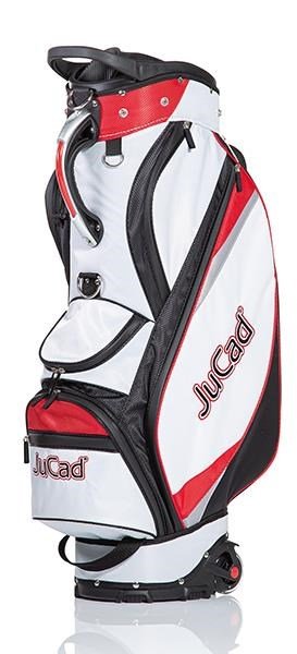 JuCad Bag To Roll cart bag z kółkami, czarno/biało/czerwony