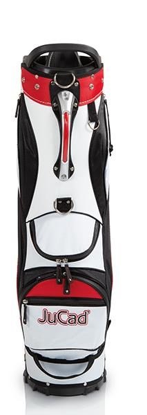 JuCad Bag To Roll cart bag z kółkami, czarno/biało/czerwony