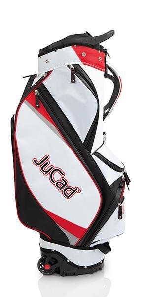 JuCad Bag To Roll cart bag z kółkami, czarno/biało/czerwony