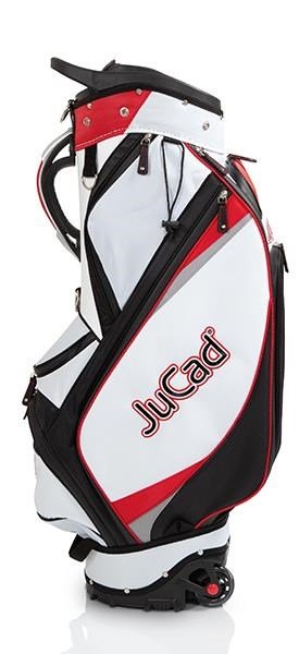 JuCad Bag To Roll cart bag z kółkami, czarno/biało/czerwony