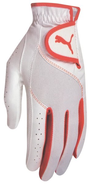 Puma Sport Performance rękawiczka golfowa dla dzieci, biało/pomarańczowa