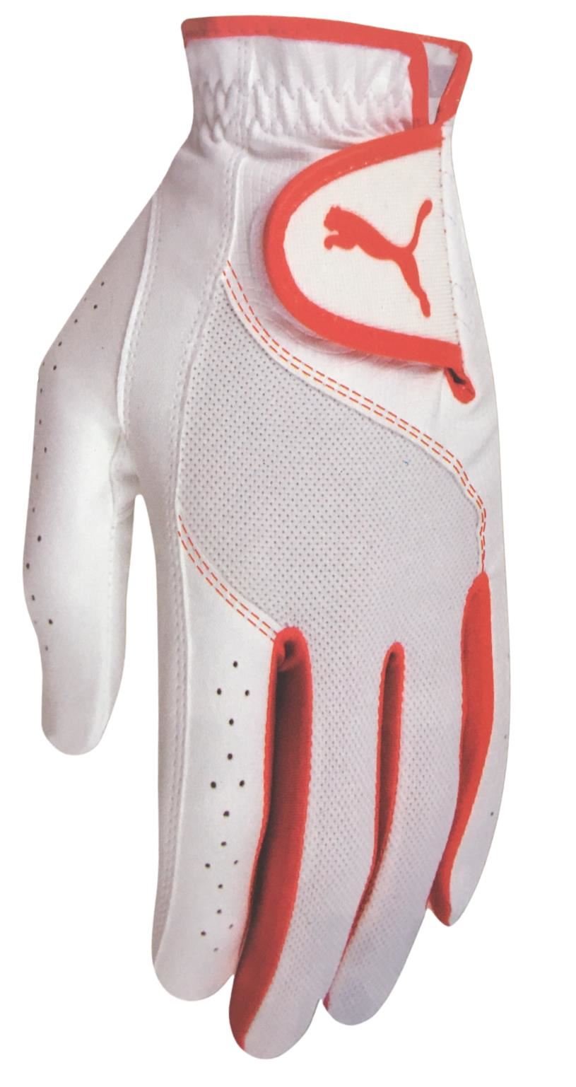 Puma Sport Performance rękawiczka golfowa dla dzieci, biało/pomarańczowa