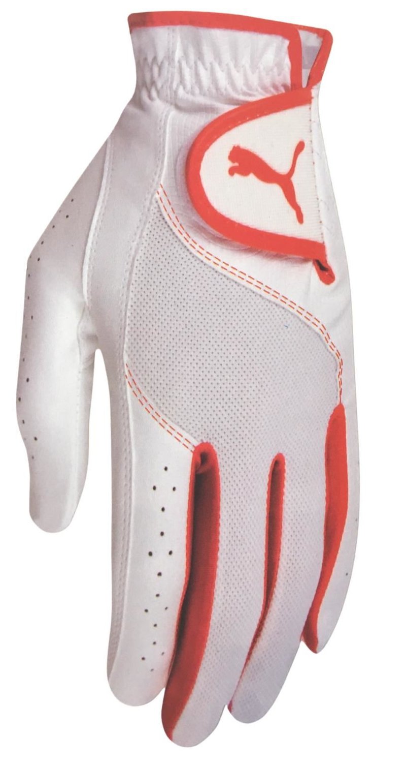 Puma Sport Performance rękawiczka golfowa dla dzieci, biało/pomarańczowa
