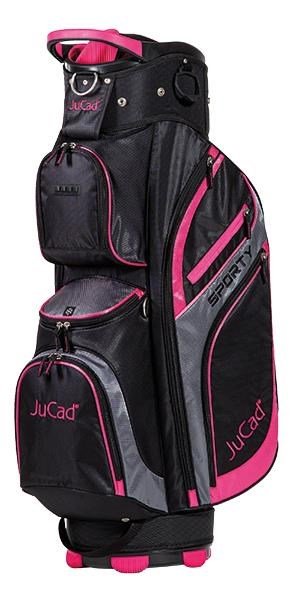 JuCad Sporty cart bag, czarno/różowy