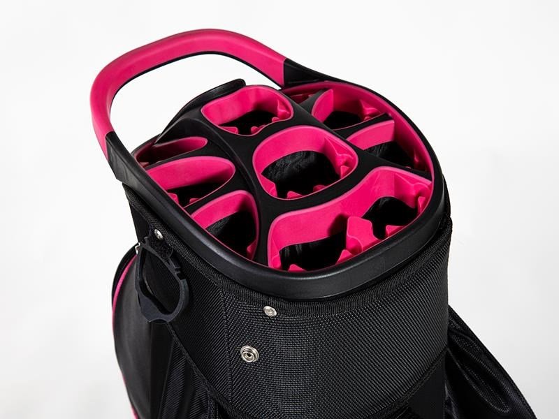JuCad Sporty cart bag, czarno/różowy