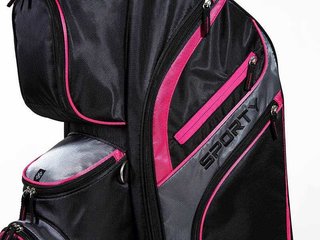 JuCad Sporty cart bag, czarno/różowy