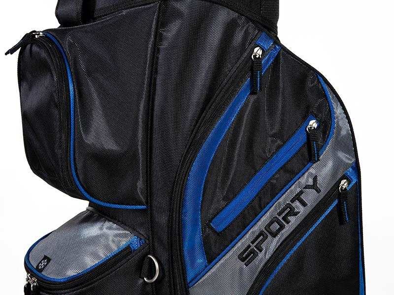 JuCad Sporty cart bag, czarno/niebieski