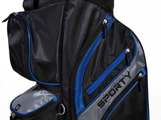 JuCad Sporty cart bag, czarno/niebieski