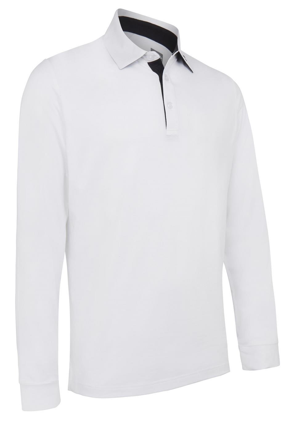 Callaway Long Sleeve Performance męskie polo, białe