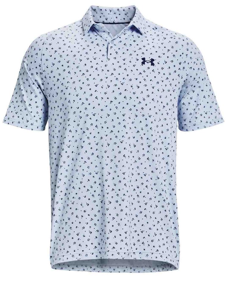 Under Armour Iso-Chill Floral Dash męskie polo, oxford blue