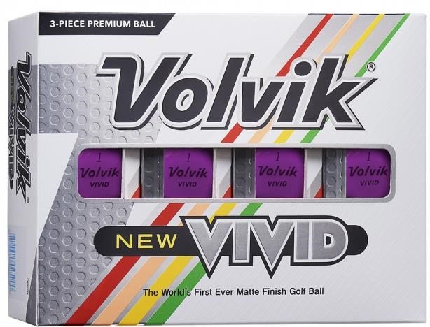 Volvik Vivid piłki golfowe, fioletowe