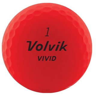 Volvik Vivid piłki golfowe, czerwone