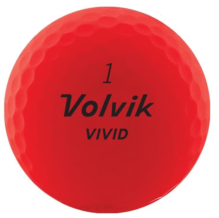 Volvik Vivid piłki golfowe, czerwone