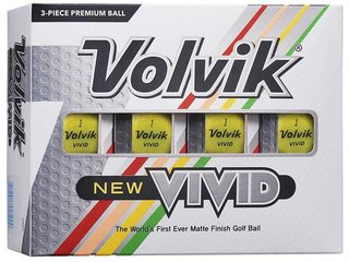 Volvik Vivid piłki golfowe, żółte