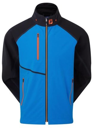FootJoy Hydrotour męska wodoodporna kurtka, niebiesko/czarno/pomarańczow