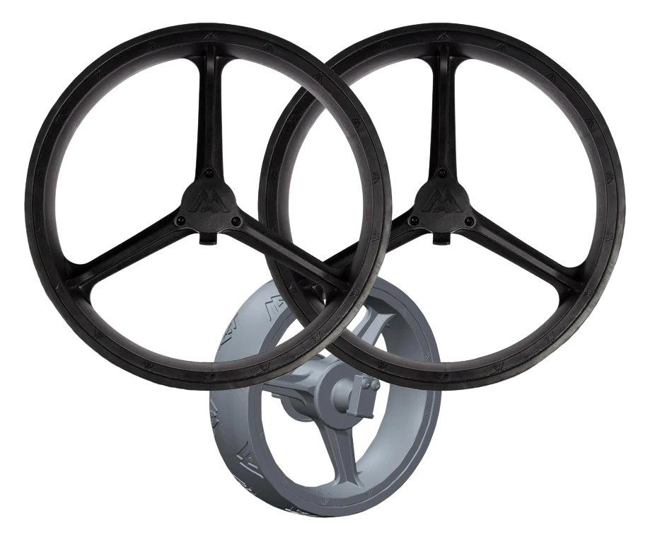 Big Max Spare Part - Wheel Set (2 rear, 1 front) akcesoria do wózka, czarny