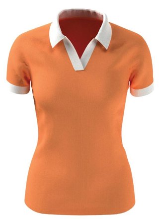 Callaway Short Sleeve Colorblock damskie polo, nectarine