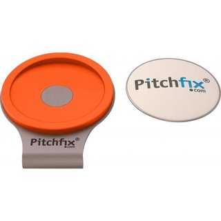 Pitchfix pomarańczowy klips na daszek z magnesem + marker