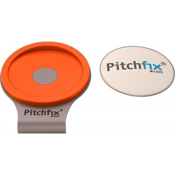 Pitchfix pomarańczowy klips na daszek z magnesem + marker