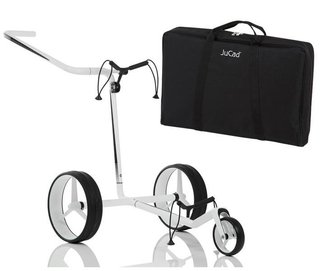 JuCad Carbon wózek golfowy, czarno/biały + torba