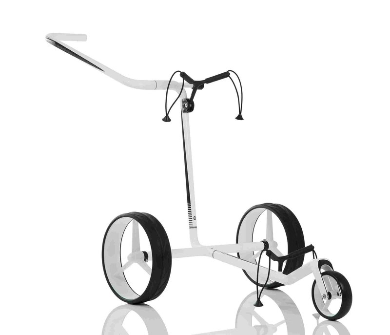 JuCad Carbon wózek golfowy, czarno/biały + torba