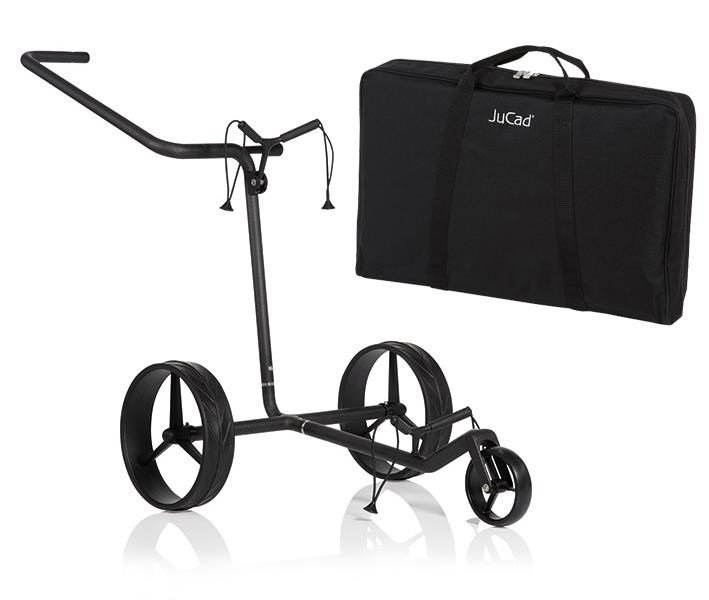 JuCad Carbon Shine 3-wheeled wózek golfowy + torba