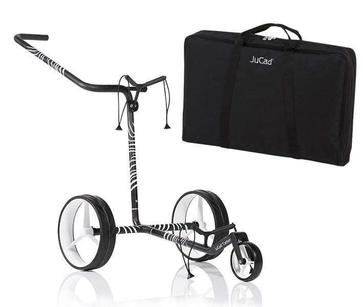 JuCad Carbon Zebra wózek golfowy + torba