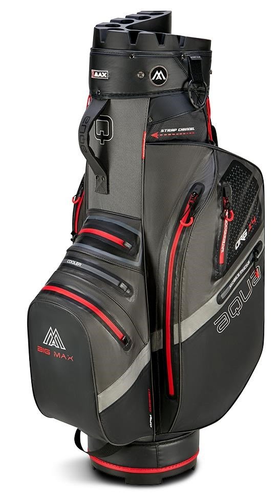 Big Max Aqua Silencio 4 Organizer cart bag, szaro/czarno/czerwony