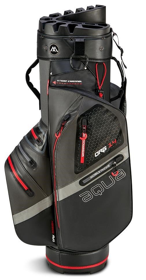 Big Max Aqua Silencio 4 Organizer cart bag, szaro/czarno/czerwony